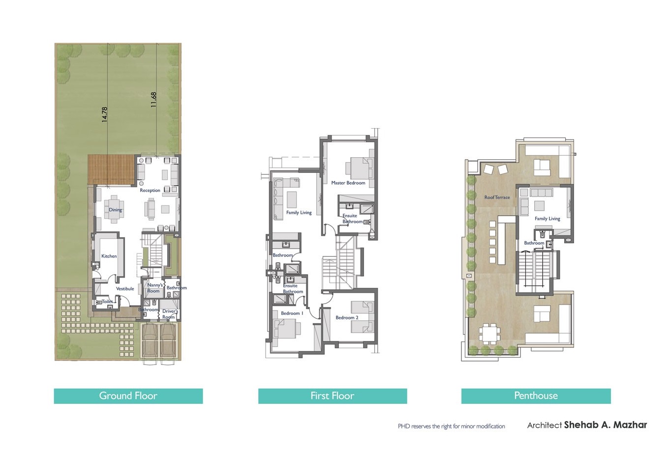 Floor plan for villa at Woodville