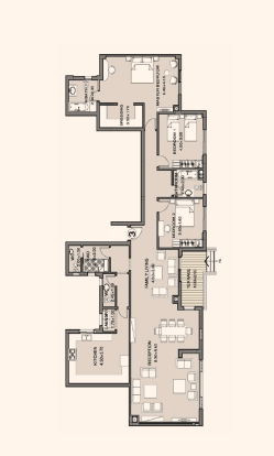 Floor plan for apartment at Taj City