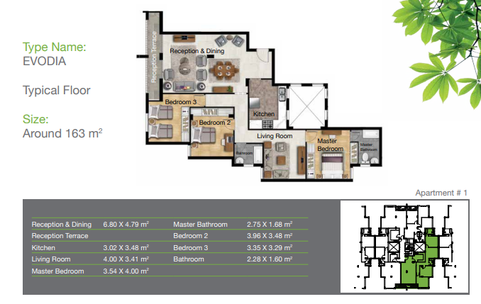 Floor plan for apartment at Ashgar City