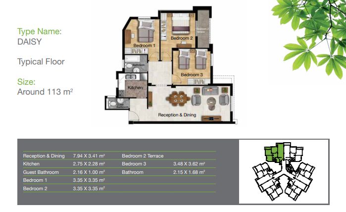 Floor plan for apartment at Ashgar City