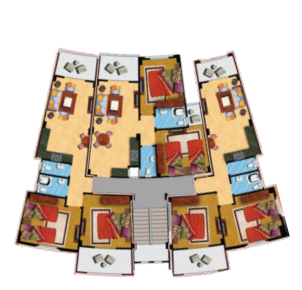 Floor plan for chalet at Lasirena North Coast