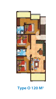 Floor plan for chalet at Lasirena North Coast