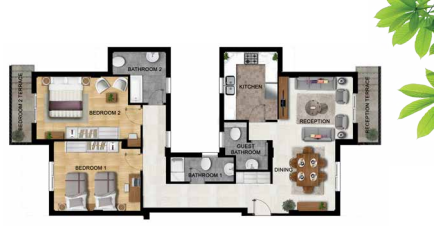 Floor plan for apartment at Ashgar City