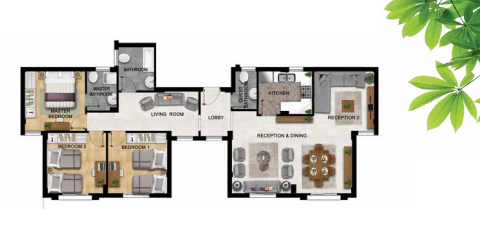 Floor plan for apartment at Ashgar City