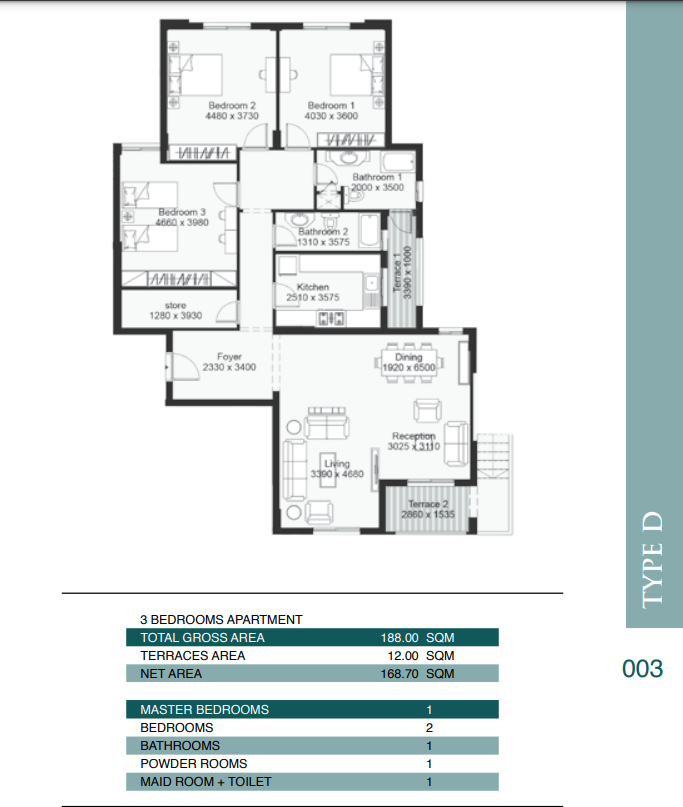 Floor plan for apartment at Ashgar City