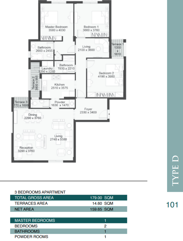 Floor plan for apartment at Ashgar City