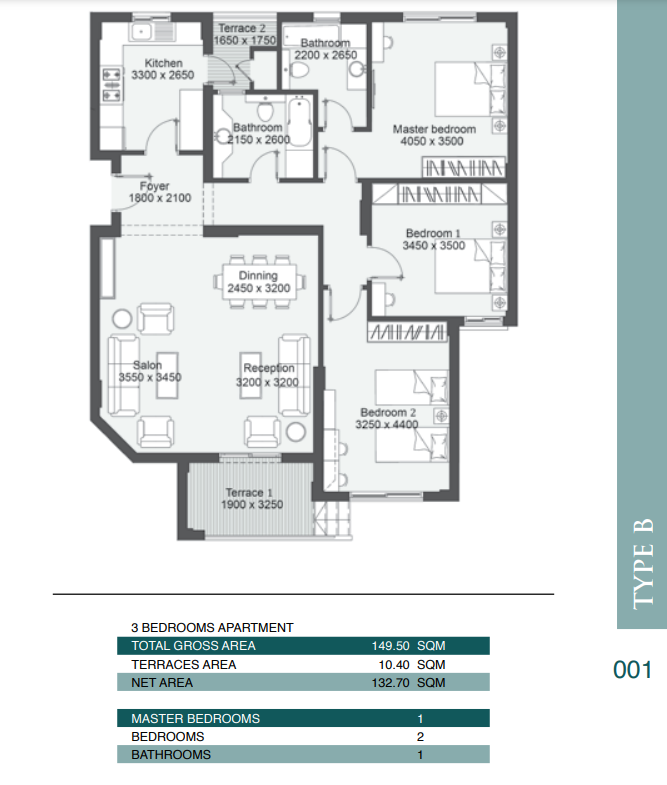 Floor plan for apartment at Ashgar City