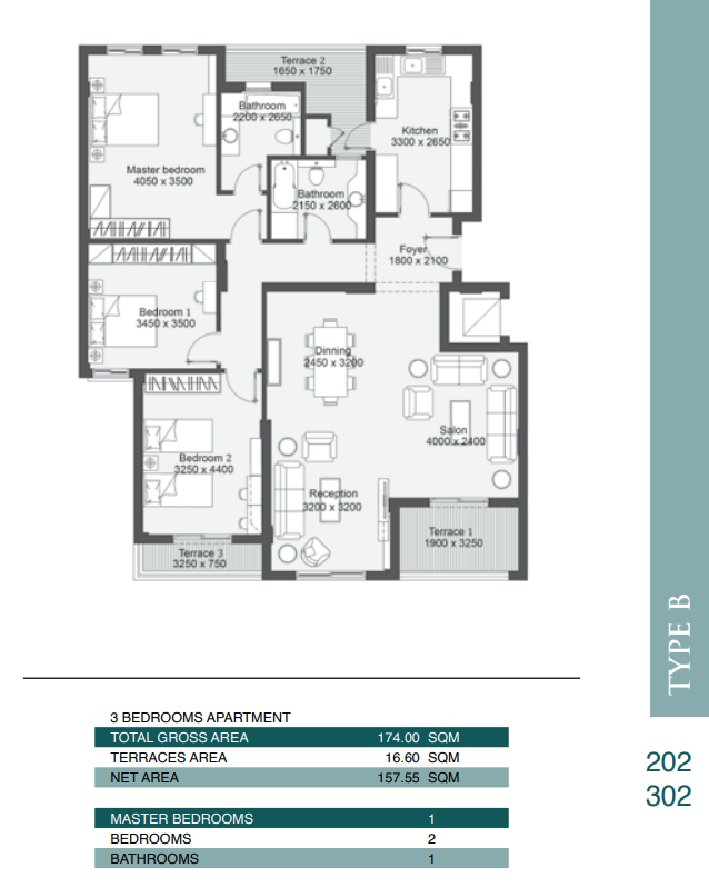 Floor plan for apartment at Ashgar City