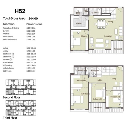 Floor plan for apartment at Azad Views