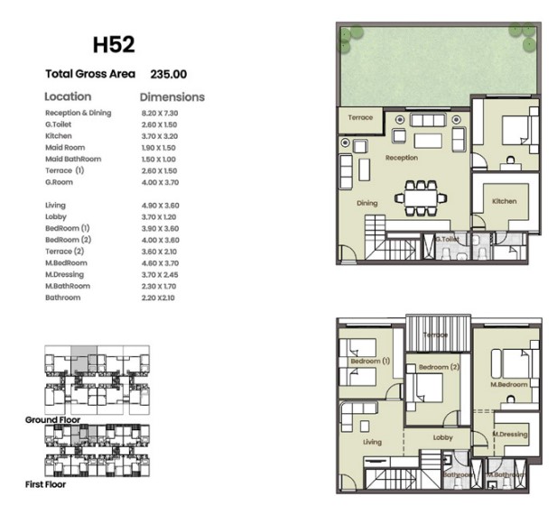 Floor plan for apartment at Azad Views