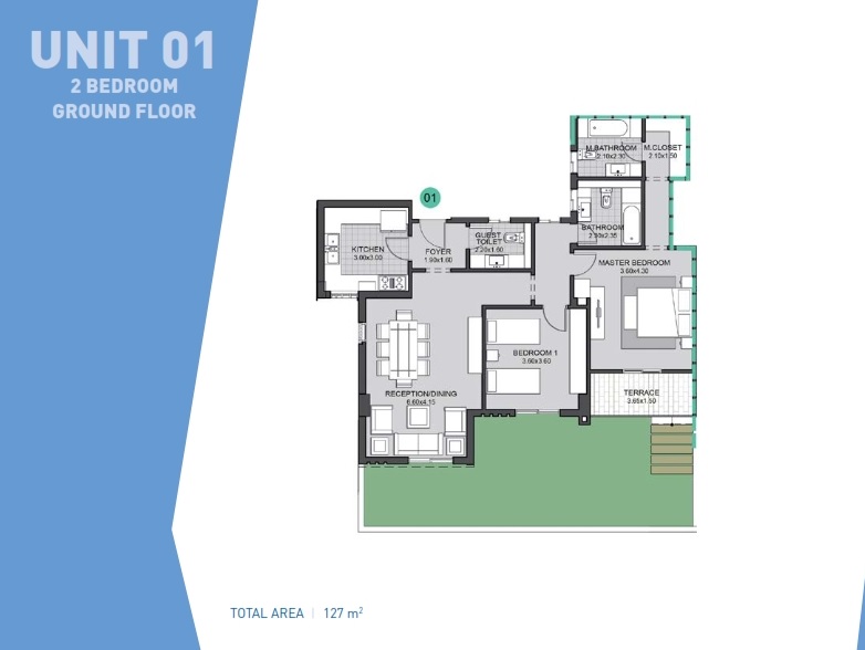 Floor plan for apartment at Villette