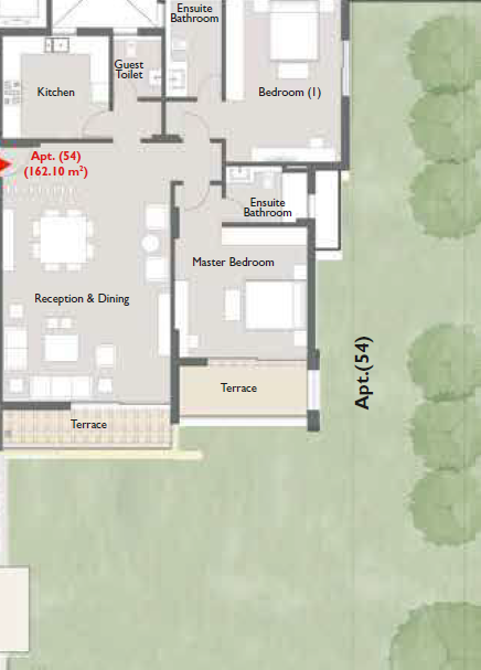 Floor plan for apartment at Capital Gardens