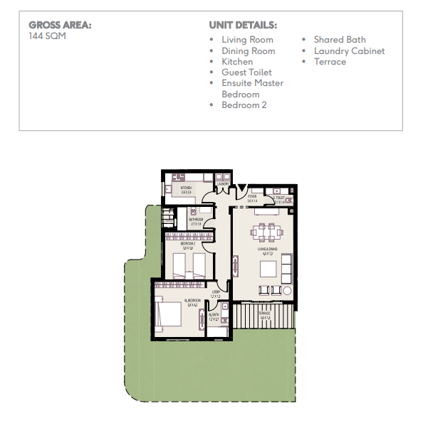 Floor plan for apartment at DISTRICT 5