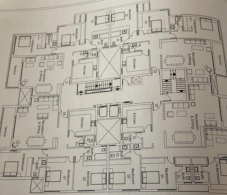 Floor plan for apartment at Palm Hills New Cairo