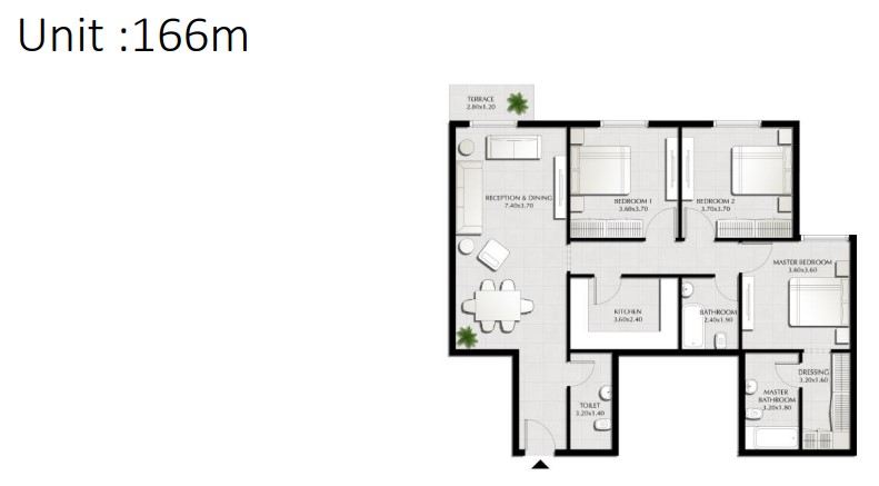 Floor plan for apartment at Tonino Lamborghini Residences