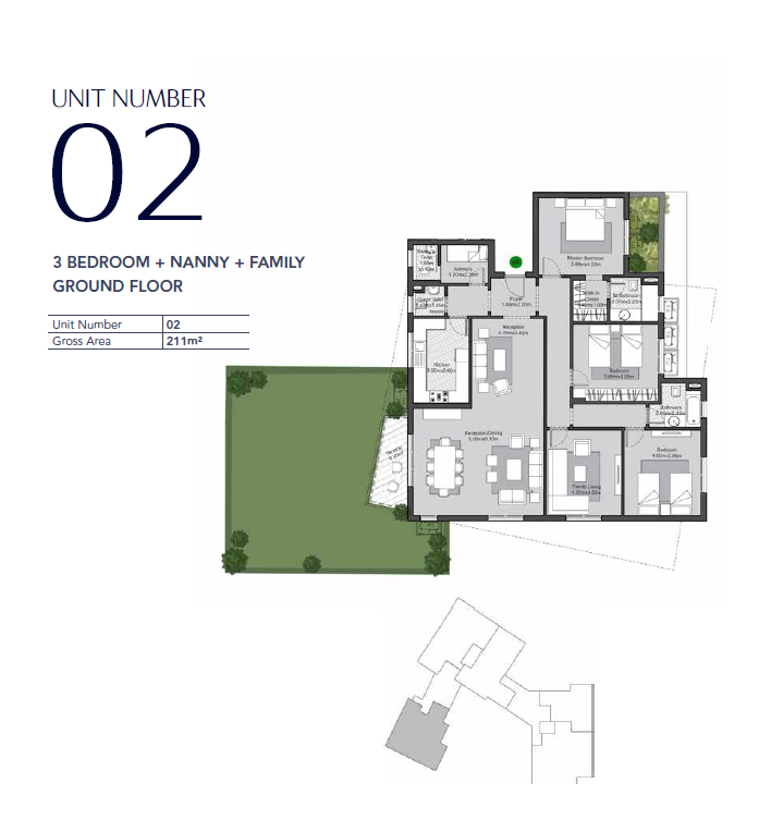 Floor plan for apartment at Entrada