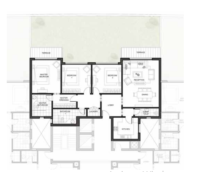 Floor plan for apartment at Joulz