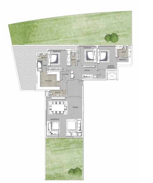 Floor plan for apartment at Joulz
