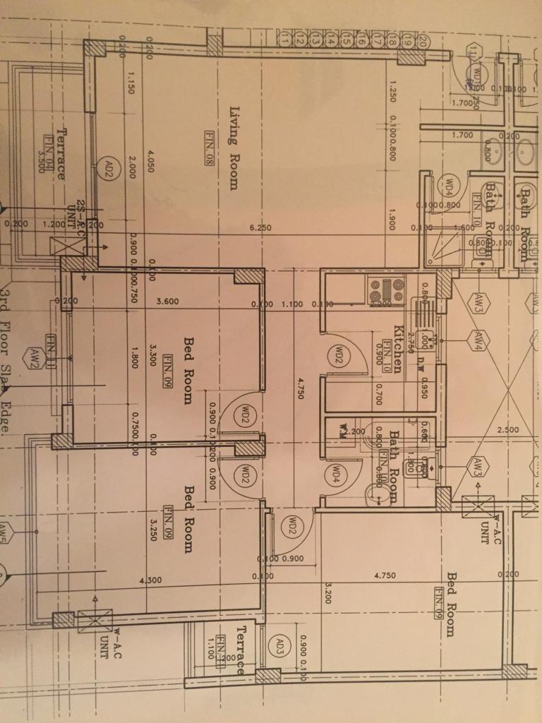 Floor plan for apartment at Madinaty