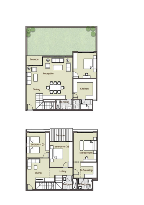 Floor plan for apartment at Azad Views