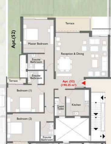 Floor plan for apartment at Capital Gardens