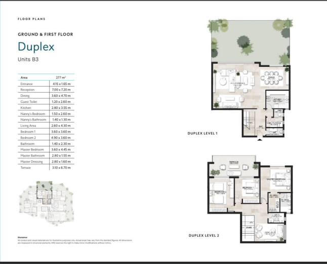 Floor plan for duplex at Garden Lakes