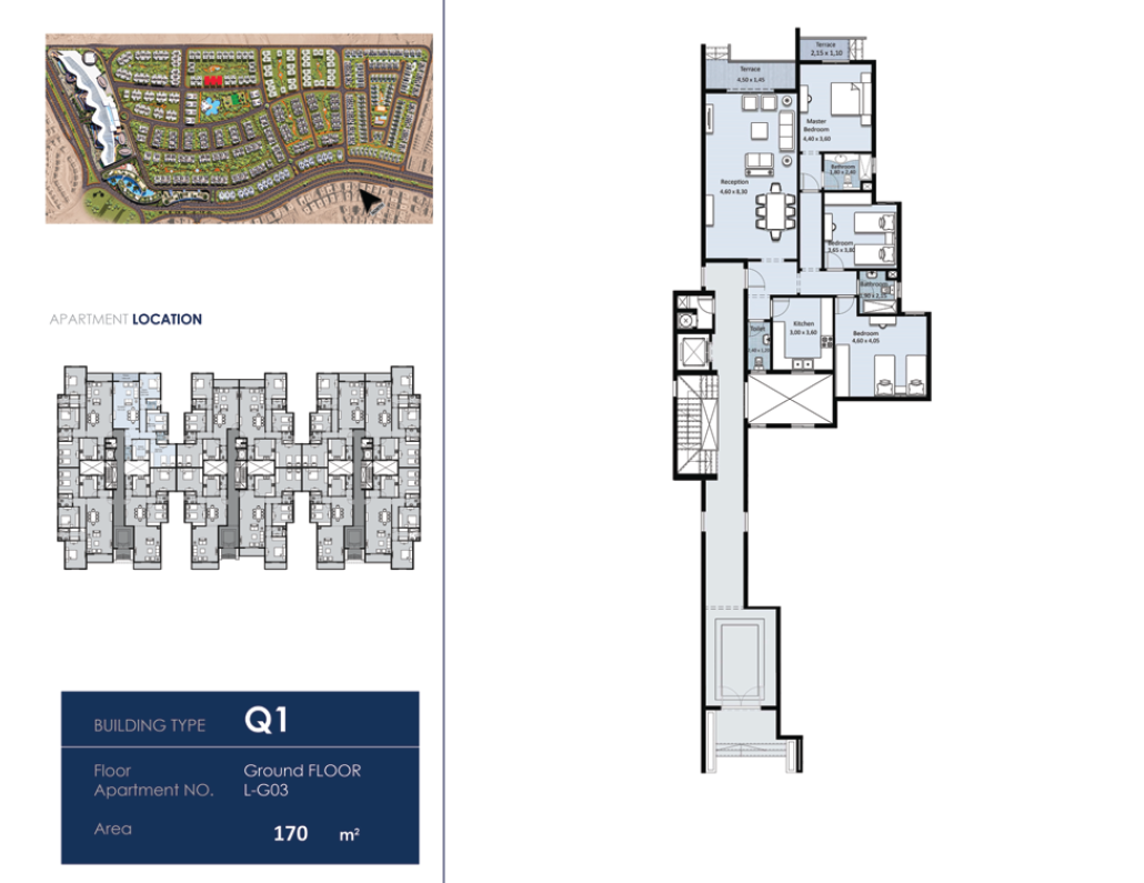 Floor plan for apartment at Fifth Square Al Marasem