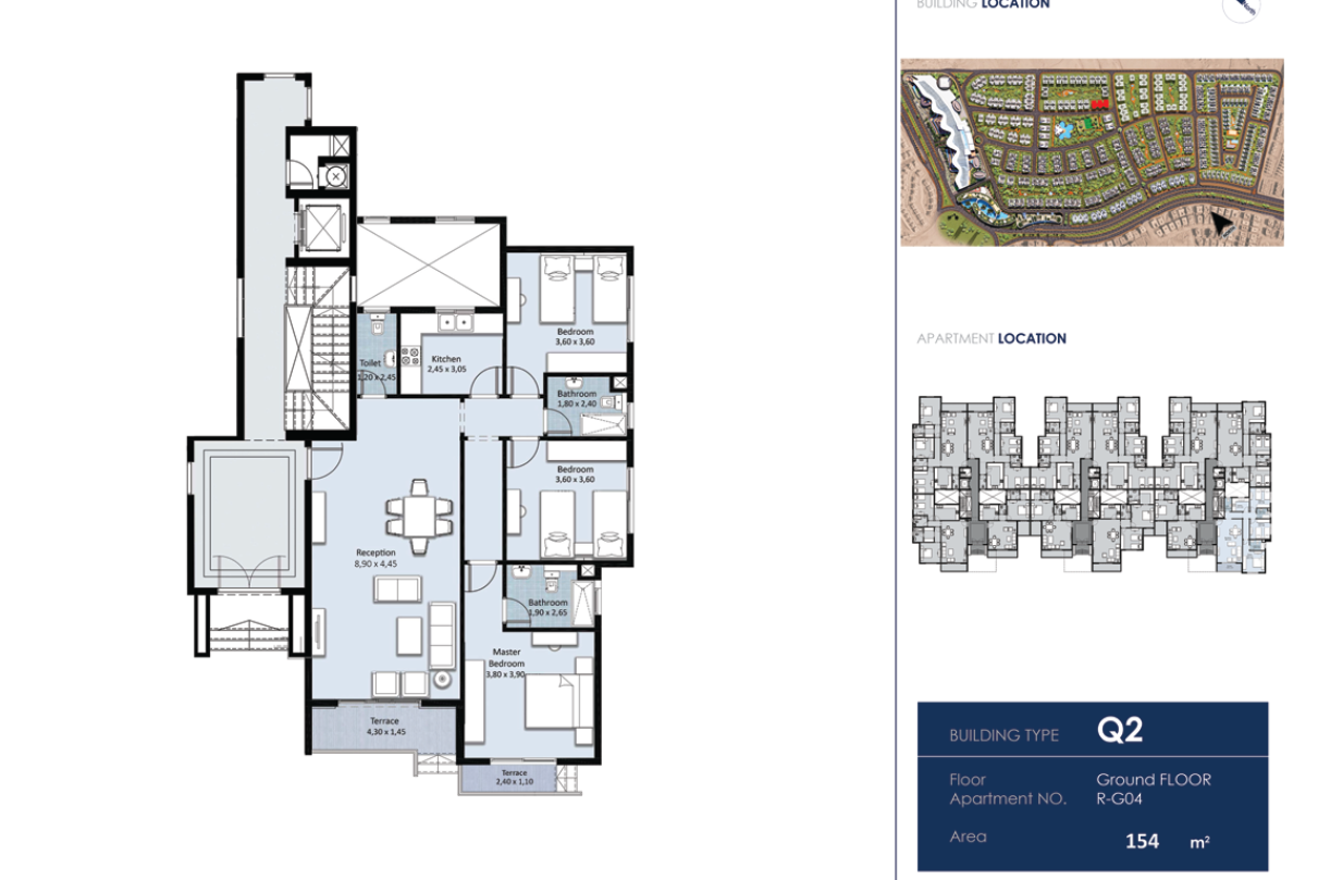 Floor plan for apartment at Fifth Square Al Marasem
