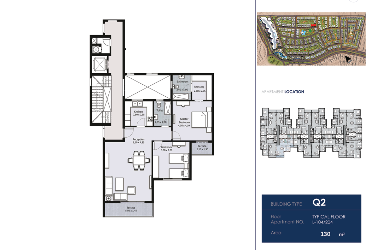 Floor plan for apartment at Fifth Square Al Marasem