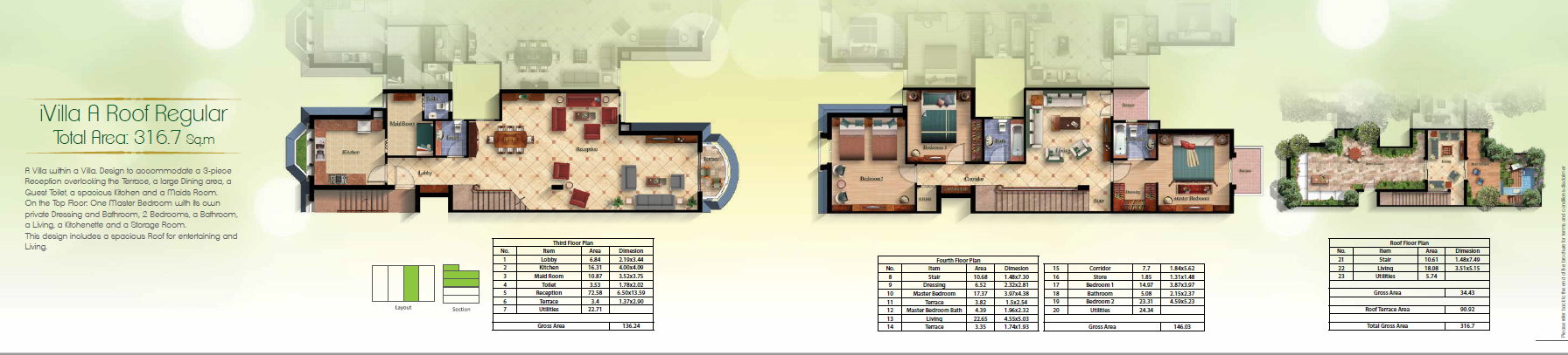 Floor plan for duplex at Mountain View October Park