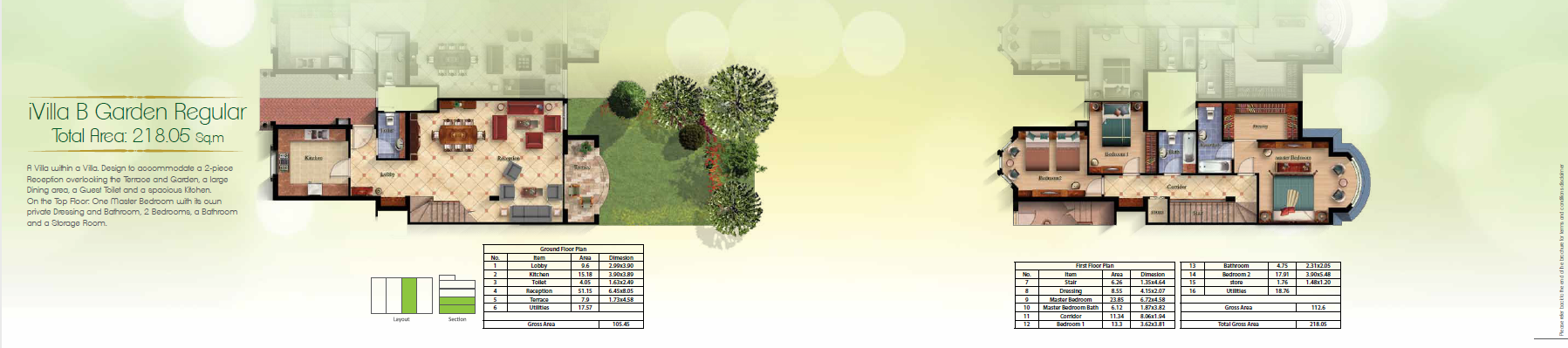 Floor plan for duplex at Mountain View October Park