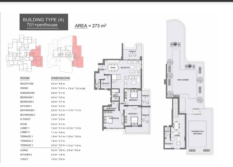 Floor plan for apartment at Serrano