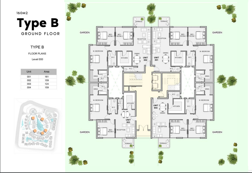 Floor plan for apartment at Atika