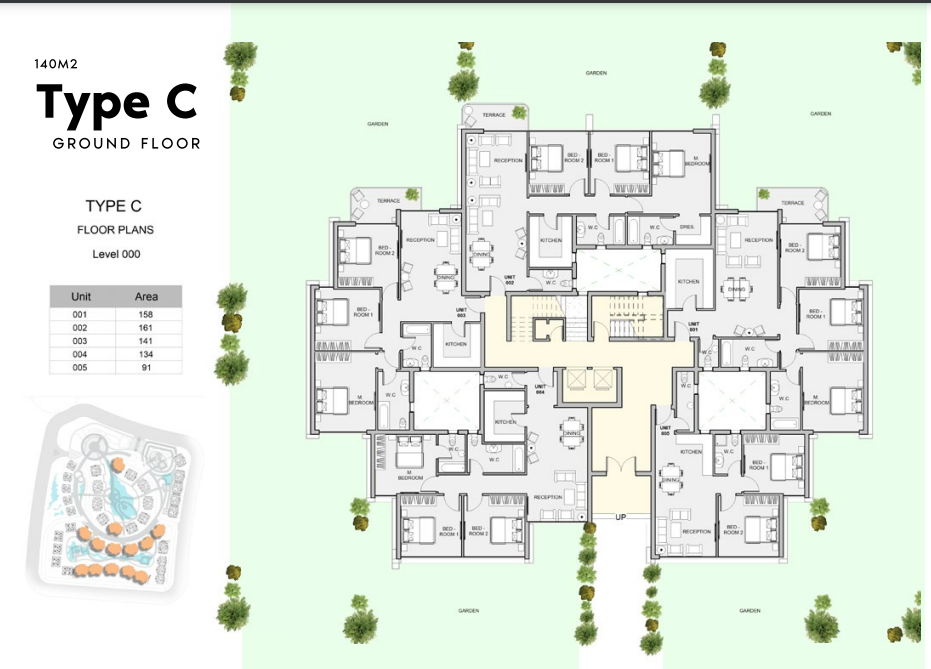Floor plan for apartment at Atika