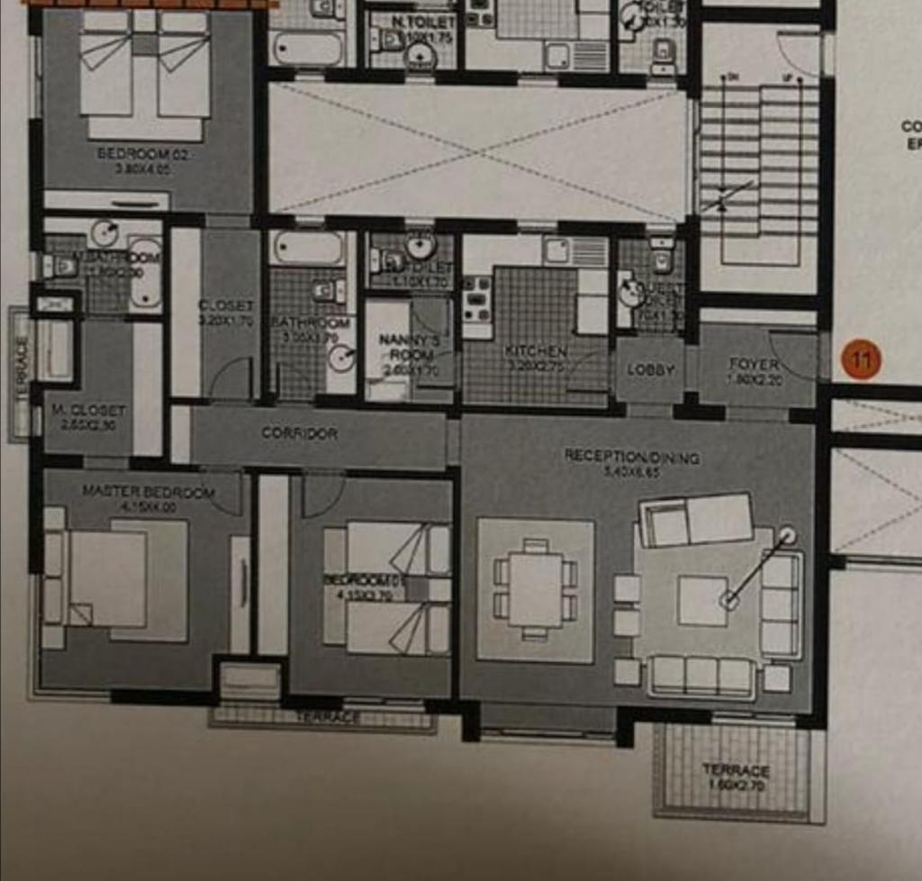 Floor plan for apartment at Eastown