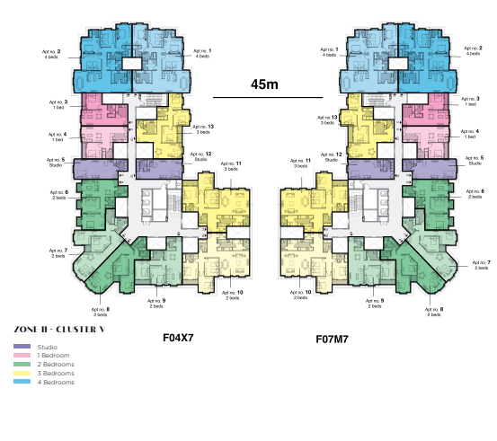 Floor plan for apartment at Il Latini SED