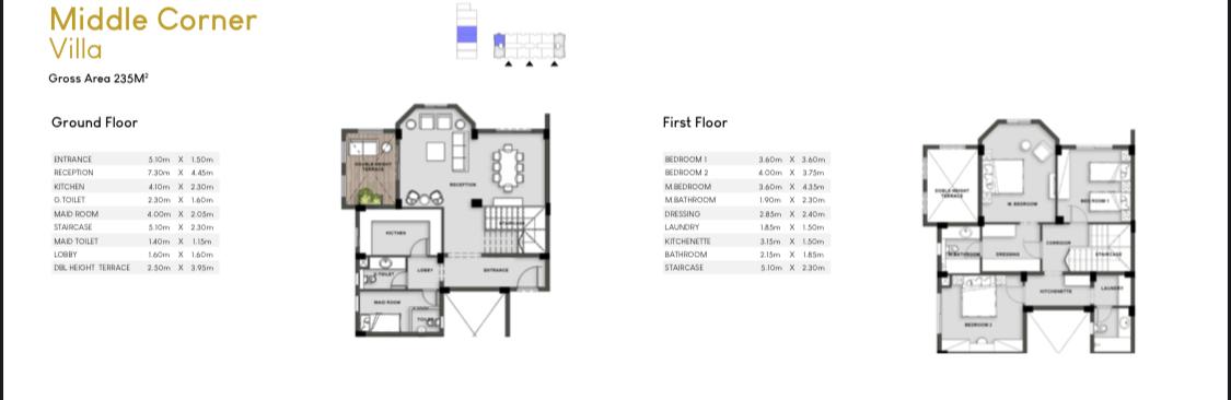 Floor plan for duplex at Mountain View ICity New Cairo