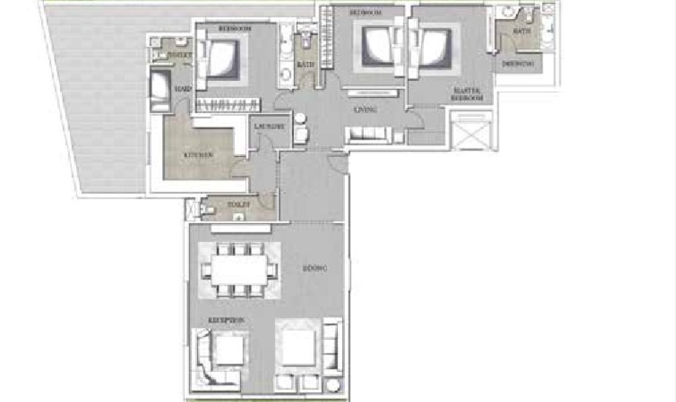 Floor plan for apartment at Joulz