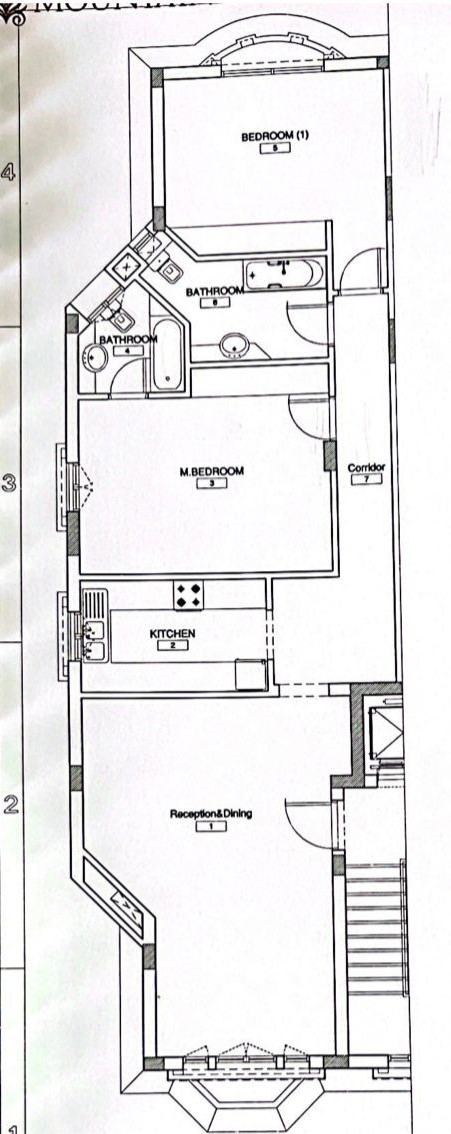 Floor plan for apartment at Mountain View Hyde Park