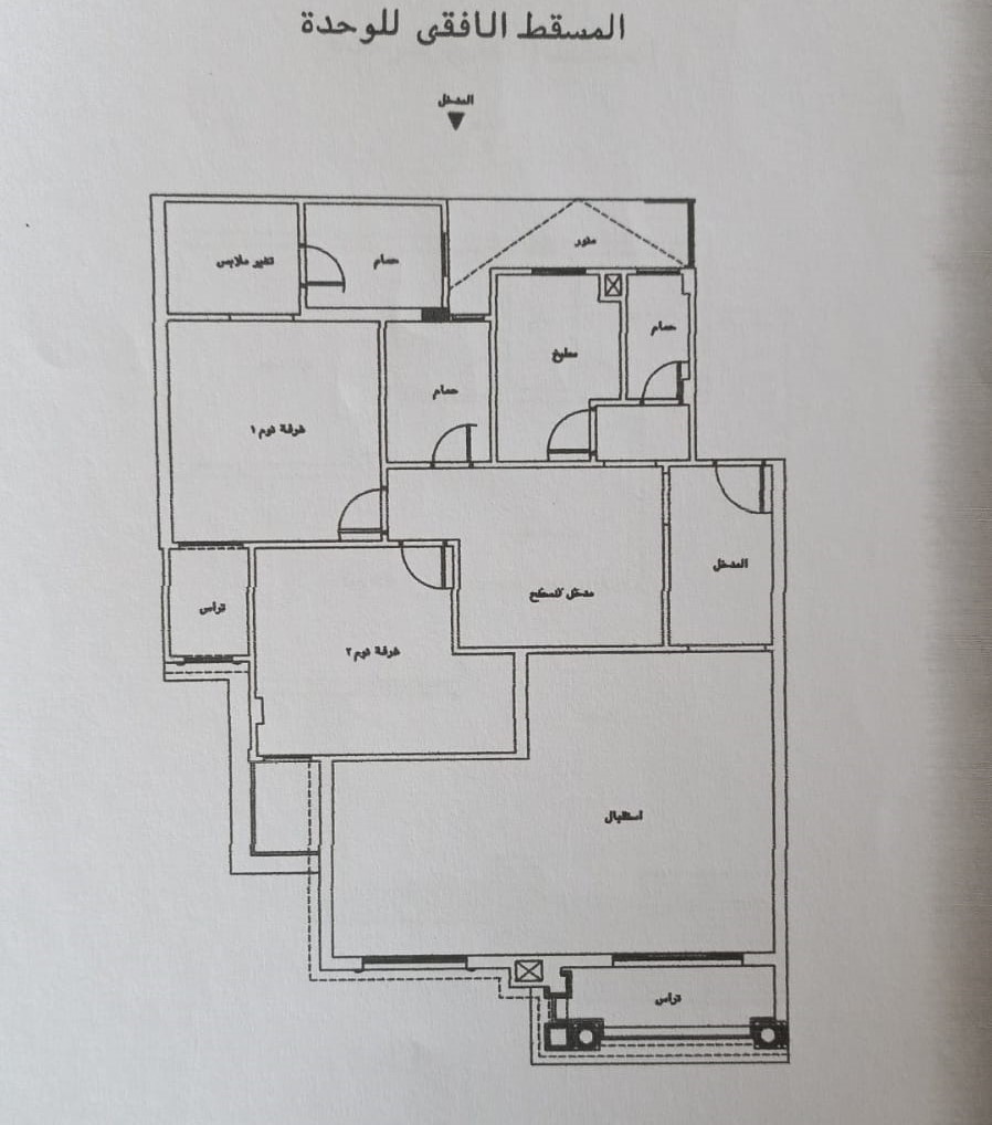 Floor plan for penthouse at Regents Park