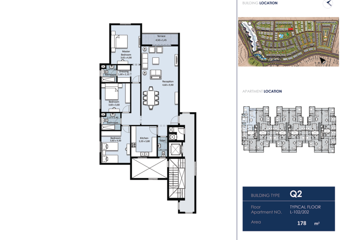 Floor plan for apartment at Fifth Square Al Marasem
