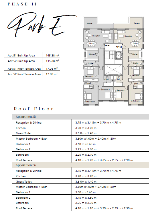 Floor plan for apartment at Badya