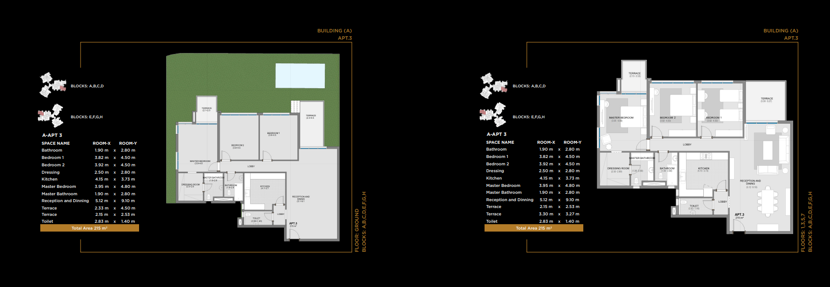 Floor plan for apartment at The Capitalway