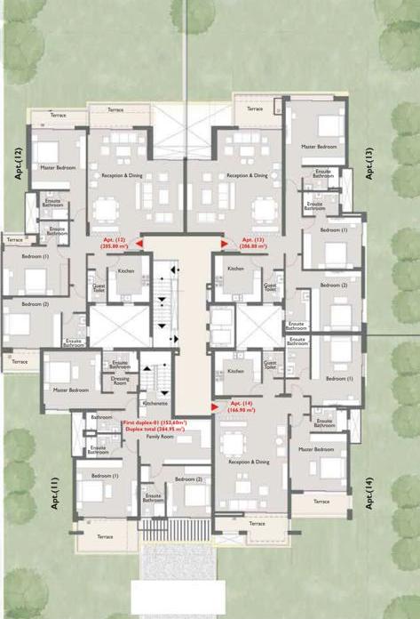 Floor plan for apartment at Capital Gardens