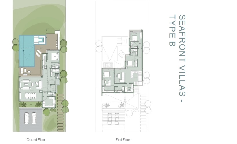 Floor plan for villa at Fouka Bay