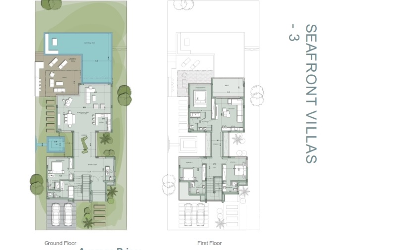 Floor plan for villa at Fouka Bay