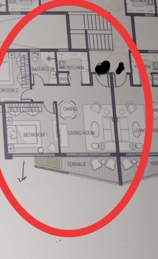 Floor plan for apartment at Privado