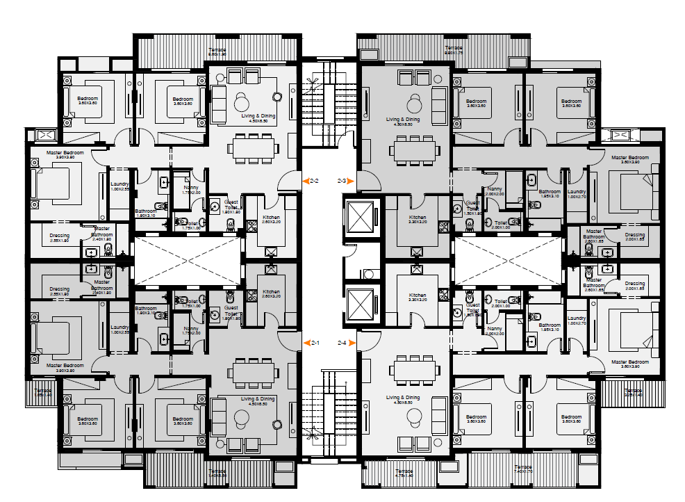 Floor plan for apartment at O West Orascom