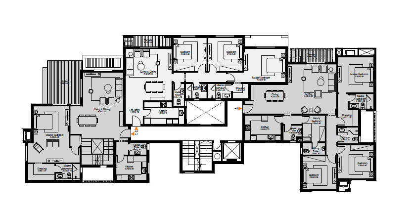 Floor plan for apartment at O West Orascom