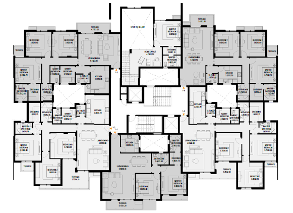 Floor plan for apartment at O West Orascom